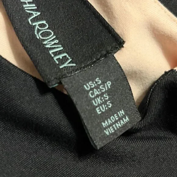 Cynthia Rowley Women's Black and Pink Fit & Flare Career Dress Size Small - Picture 8 of 9